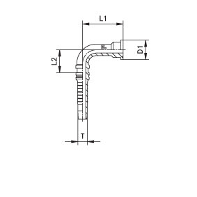 Фланец SAE код 62 угол 90°