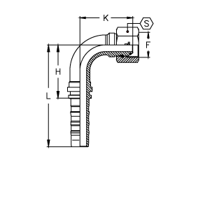 BSP внутренняя резьба конус 60° O RING угол 90°