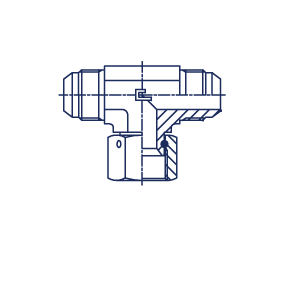 Трубные соединения с развальцовкой 37° Проходные L, T-образные с накидной гайкой PN фото