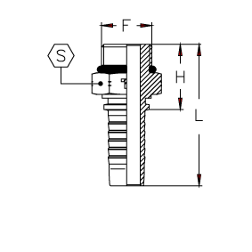 SAE O-RING BOSS наружная резьба