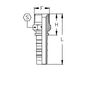 BSPT Interlock наружная резьба