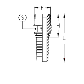 Конус 60° SAE J516