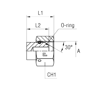 Заглушка BSP с накидной гайкой