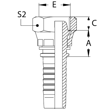 DK - предв. обжатая гайка