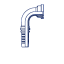 Фланец SFL 3000 угол 90°