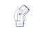 Угловые NPTF 45° уплотнение тип C