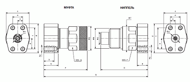 VEP-HD фланец 4 отверстия