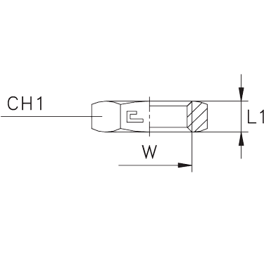 Гайка шестигранная стопорная