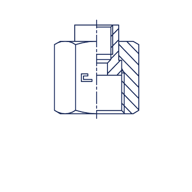 Прямые BSP обжатая гайка