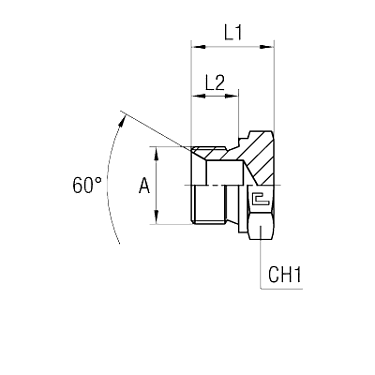 Заглушка BSP с наружной резьбой