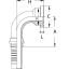 Фланец SFS 6000 угол 90°
