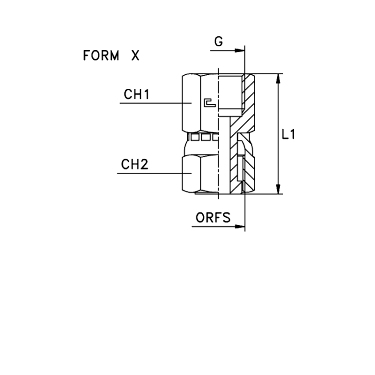 Прямые Метрика обжатая гайка