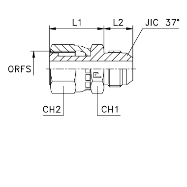 Переход на SAE J514 обжатая гайка