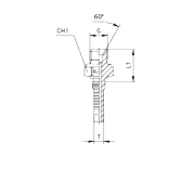 Фитинг Interlock Cast BSP наружная резьба ISO 8434-6 (BS 5200)